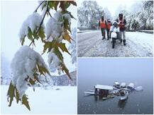 तस्वीरें: कश्मीर में बर्फबारी का दौर शुरू, कई मुख्य रास्ते बंद, बिजली सेवा भी ठप