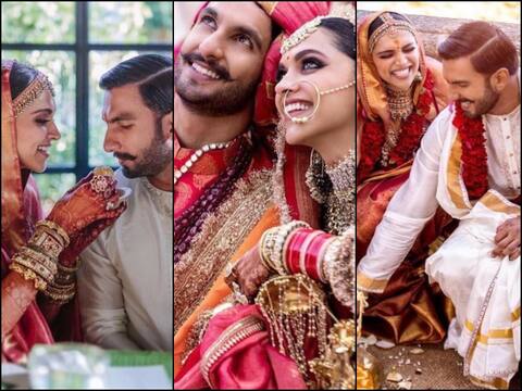 DeepVeer Wedding Anniversary: आज ही के दिन शादी के बंधन में बंधे थे रणवीर-दीपिका, यहां देखें शादी की कुछ खास तस्वीरें DeepVeer Wedding Anniversary: आज ही के दिन शादी के बंधन में बंधे थे रणवीर-दीपिका, यहां देखें शादी की कुछ खास तस्वीरें