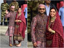 तस्वीरें: शादी की पहली सालगिरह मनाकर मुंबई लौटे रणवीर-दीपिका, एयरपोर्ट पर हुए कैमरों में कैद