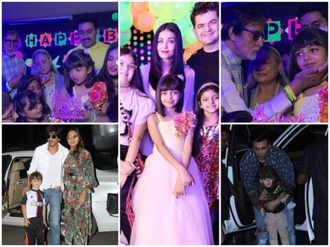 Aaradhya Birthday: बच्चन परिवार ने आराध्या के बर्थडे पर किया ग्रैंड सेलिब्रेशन, शाहरुख खान-करण जौहर समेत पहुंचे तमाम सितारे Aaradhya Birthday: बच्चन परिवार ने आराध्या के बर्थडे पर किया ग्रैंड सेलिब्रेशन, शाहरुख खान-करण जौहर समेत पहुंचे तमाम सितारे