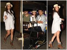 In Pics: मम्मी-पापा के साथ ऑटो में बैठी स्पॉट हुईं मलाइका अरोड़ा, यहां देखिए तस्वीरें