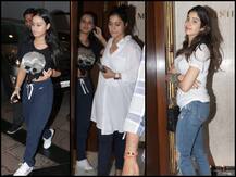 बेटी न्यासा संग संवेदना जताने मनीष मल्होत्रा के घर पहुंचीं काजोल, जान्हवी कपूर भी आईं नज़र, देखें तस्वीरें