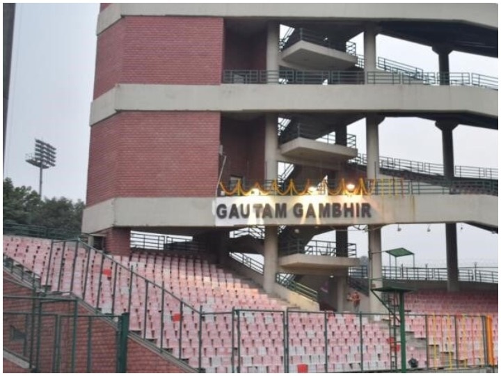 Gautam Gambhir finally has stand named after him at Arun Jaitley Stadium दिल्ली के अरुण जेटली स्टेडियम में गौतम गंभीर स्टैंड, गंभीर ने खुद किया उद्घाटन