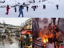 PICTURES: बारिश से सुधरी दिल्ली की हवा, पहाड़ों पर बर्फबारी से उत्तर भारत में चली सर्द हवाएं