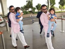 एयरपोर्ट पर रोने लगे तैमूर, जमीन पर बैठकर मनाते दिखे सैफ अली खान, तेजी से वायरल हो रहा है वीडियो