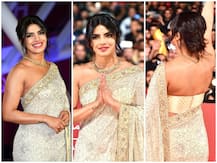 साड़ी पहने बोल्ड लुक में रेड कार्पेट पर पहुंचीं प्रियंका चोपड़ा, यहां देखिए PHOTOS