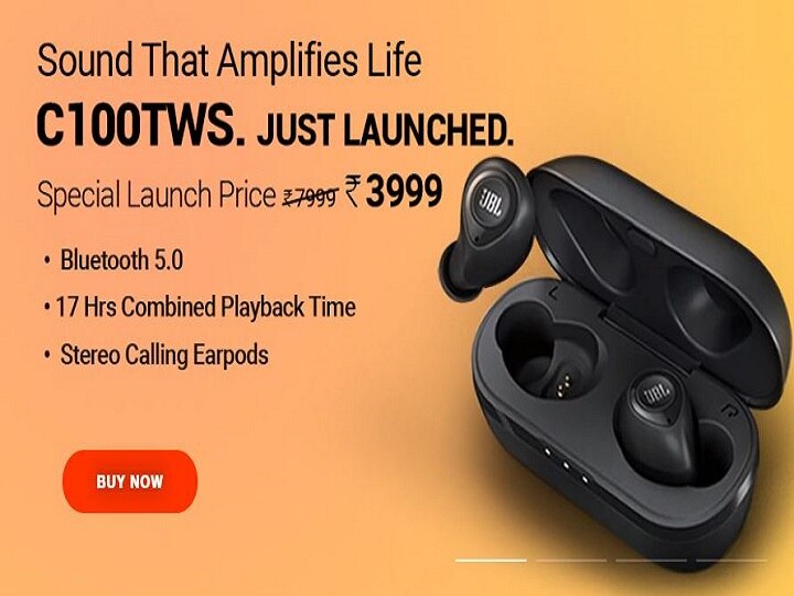 JBL launched truly wireless earbuds C100TWS with awesome bass and