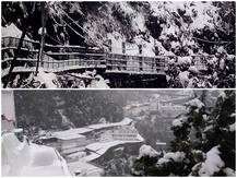 जम्मू कश्मीर में बर्फबारी जारी, सड़क-हवाई सेवा बाधित, माता वैष्णो देवी के दर्शन पर भी असर