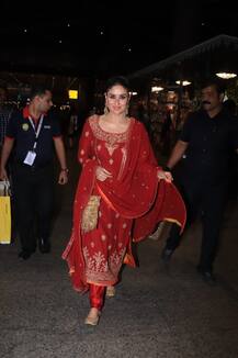 लाल रंग की लिबास में दिखा करीना कपूर खान का खूबसूरत अंदाज़, एयरपोर्ट पर यूं आईं नज़र