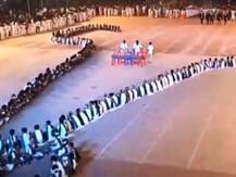 RSS नेता के स्कूल में बच्चों से री-क्रिएट कराया गया बाबरी मस्जिद का विध्वंस