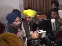 AAP सांसद भगवंत मान सवाल पूछने पर पत्रकार से हाथापाई पर उतरे