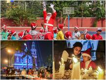 PICTURES: क्रिसमस के जश्न में डूबी दुनिया, खूबसूरत सजावट और रोशनी से जगमगाए चर्च