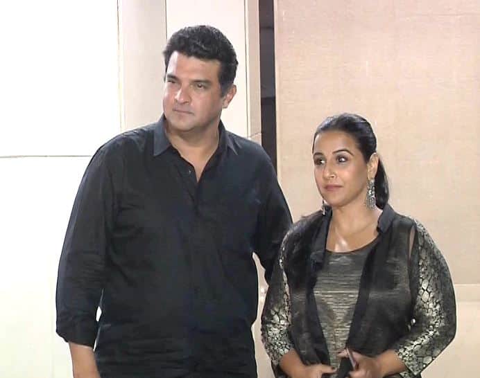 पार्टी में विद्या बालन अपने पति सिद्धार्थ रॉय कपूर के साथ शामिल हुईं.