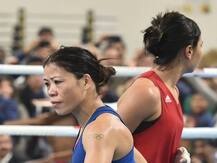 ओलंपिक क्वालीफायर: मेरीकॉम ने निकहत जरीन को हराया, रिंग के बाहर दोनों मुक्केबाजों के बीच हुई बहस