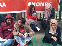 CAA-NRC Protest: रिकार्ड तोड़ ठंड में भी सड़कों पर जमे हुए हैं जामिया के प्रदर्शनकारी
