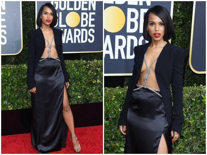 अभिनेत्री कैरी वाशिंगटन ने रविवार रात हुए 77वें गोल्डन ग्लोब अवॉर्ड्स में बेहद हॉट अंदाज में शिरकत की. इस दौरान उनके लुक के चर्चे इंटनेशनल लेवल पर खूब हो रहे हैं. (Photo Credit: Getty Images)