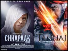 Chapaak vs Tanhaji: बॉक्स ऑफिस पर पहले दिन दीपिका की 'छपाक' पर भारी पड़ेगी अजय की 'तानाजी'