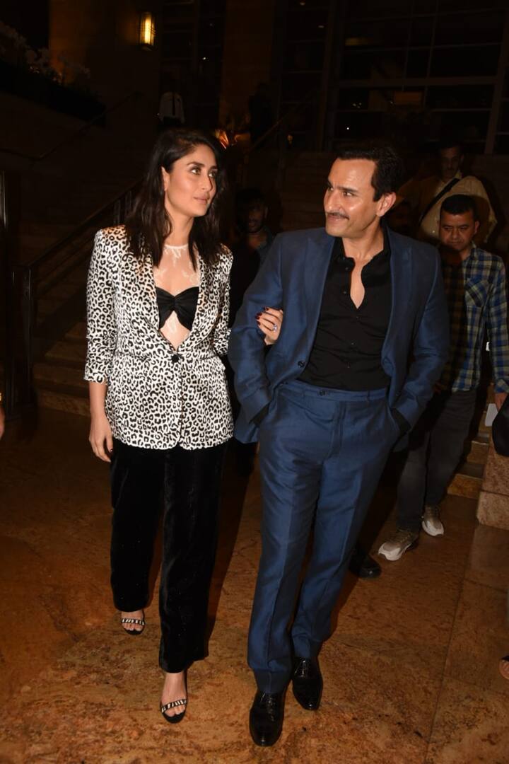 सैफ और करीना कई बार एक दूसरे की आंखों में आंखे डाले दिखाई दिए. (Photo Credit: Manav Manglani)