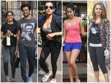 Spotted: वर्क आउट के बाद एक से एक हॉट लुक में स्पॉट हुईं मलाइका से लेकर जाह्नवी, यहां देखिए सेलेब्स की तस्वीरें