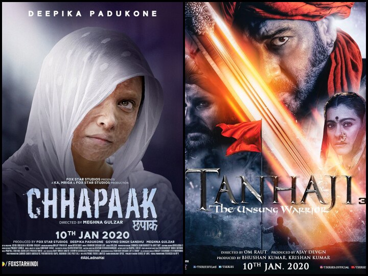 Ajay devgn Tanhaji is far ahead of Deepika Chhapak not only in box office but also in Google trends बॉक्स ऑफिस ही नहीं गूगल ट्रेंड्स में भी दीपिका की 'छपाक' से बहुत आगे है अजय की 'तानाजी'