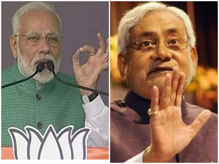 बिहार: पीएम मोदी ने 'सुशासन बाबू' नीतीश कुमार की तारीफ, लालू यादव पर साधा निशाना PM narendra modi credited nitish for good governance in the state and targeted lalu बिहार: पीएम मोदी ने 'सुशासन बाबू' नीतीश कुमार की तारीफ, लालू यादव पर साधा निशाना