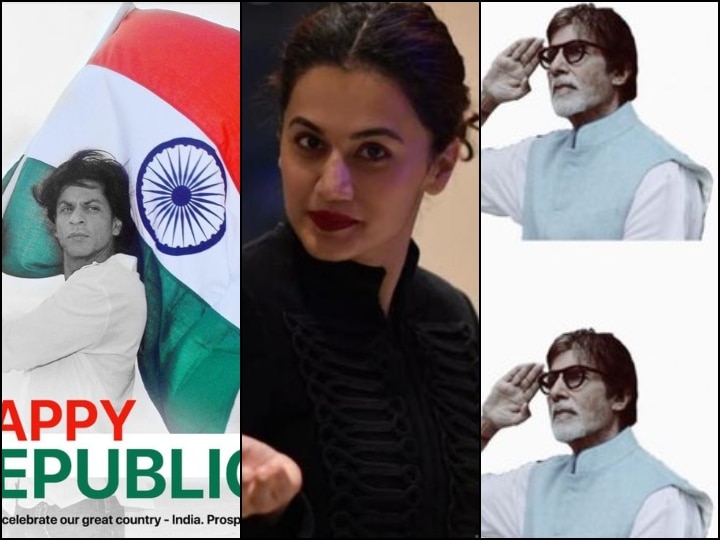 bollywood celebrity wishes republic day on social media आमिताभ बच्चन से लेकर शाहरुख खान और तापसी पन्नू तक, सितारों ने इस तरह दी है 71वें गणतंत्र दिवस की बधाई