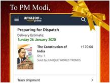 26 जनवरी पर कांग्रेस ने पीएम को भेजी संविधान की कॉपी, कहा- देश बांटने से समय मिले तो इसे पढ़ें