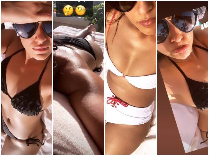 बॉलीवुड अभिनेत्री इलियाना डिक्रूज फैंस के बीच अपने हॉट और बोल्ड अंदाज को लेकर काफी मशूहर हैं. एक बार फिर से इलियाना ने अपनी बिकिनी फोटोज फैंस के साथ सोशल मीडिया पर शेयर की हैं. (Photo Credit: @ileana_official Instagram)