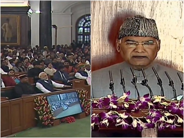 Budget Session 2020: President Ramnath Kovind on CAA संसद में CAA पर बोले राष्ट्रपति कोविंद- विरोध के नाम पर देश को कमजोर करती है हिंसा, विपक्ष का हंगामा