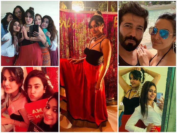 टेलीविजन एक्ट्रेस काम्या पंजाबी बहुत जल्द बिजनेसमैन ब्वॉयफ्रेंड शलभ के साथ शादी के बंधन में बंधने वाली हैं. हाल ही में उन्होंने अपने दोस्तों के साथ प्री वेडिंग सेलिब्रेशन भी किया. इस दौरान की तस्वीरें काम्या ने इंस्टाग्राम के जरिए अपने फैंस के साथ शेयर की हैं. (Photo Credit: @panjabikamya)