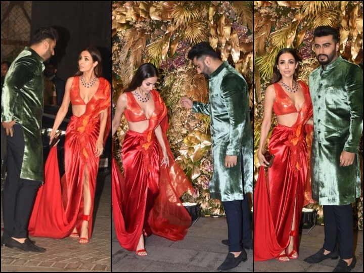 Malaika Arora And Arjun Kapoor At Armaan Kapoor Wedding Reception | IN