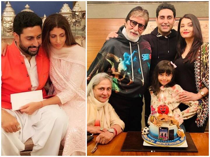अभिषेक बच्चन ने परिवार के साथ मनाया 44 वां बर्थडे, पत्नी ऐश्वर्या और बहन श्वेता ने यूं किया विश Abhishek Bachchan 44th birthday celebration with family aishwarya and shweta bachchan shares adorable photos अभिषेक बच्चन ने परिवार के साथ मनाया 44 वां बर्थडे, पत्नी ऐश्वर्या और बहन श्वेता ने यूं किया विश