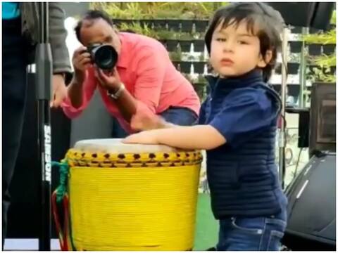 तैमूर अली खान ने पार्टी में बजाया ड्रम, क्यूट Video सोशल मीडिया पर हो रहा वायरल तैमूर अली खान ने पार्टी में बजाया ड्रम, क्यूट Video सोशल मीडिया पर हो रहा वायरल