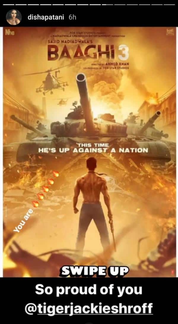 बागी 3' का ट्रेलर देख दिशा पाटनी ने टाइगर श्रॉफ की तारीफ में कह दिए ये अनमोल शब्द