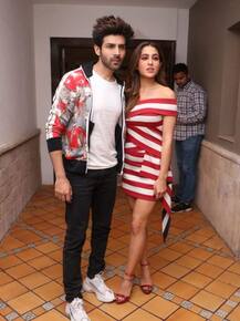 IN PICS: 'लव आजकल' को प्रमोट करने इस अंजाद में कार्तिक के साथ नजर आईं सारा