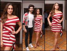 IN PICS: 'लव आजकल' को प्रमोट करने इस अंजाद में कार्तिक के साथ नजर आईं सारा