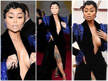 Oscars 2020: ब्लैक चाइना ने रेड कार्पेट पर किया सबको इंप्रेस, हाई स्लिट कट से फ्लॉन्ट किया टैटू