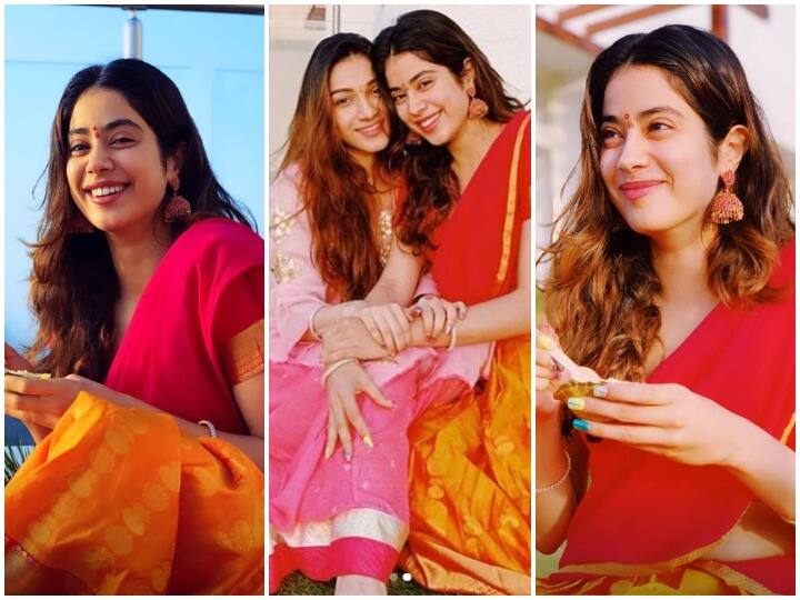 बॉलीवुड अभिनेत्री जाह्नवी कपूर आंध्र प्रदेश के तिरुपति बालाजी की धार्मिक यात्रा पर पहुंचीं और यहां से अपनी खास तस्वीरें इंस्टाग्राम के जरिए सभी के साथ शेयर की. (Photo Credit: @janhvikapoor)