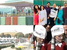 IN PICS: शपथ ग्रहण समारोह के लिए रामलीला मैदान तैयार, तीसरी बार CM पद की शपथ लेंगे अरविंद केजरीवाल