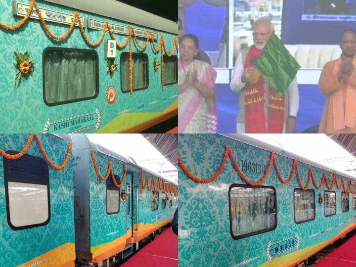 प्रधानमंत्री नरेंद्र मोदी आज अपने संसदीय क्षेत्र वाराणसी के दौरे पर हैं. यहां आज उन्होंने 12 सौ करोड़ रुपये की 50 विभिन्न परियोजनाओं का शिलान्यास और लोकार्पण किया. इस दौरान उन्होंने 'महाकाल एक्सप्रेस' को हड़ी झंडी दिखाकर रवाना किया.