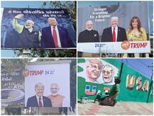 डोनाल्ड ट्रंप के स्वागत के लिए भारत तैयार, अहमदाबाद की सड़कें पोस्टर और पेंटिग से सजीं