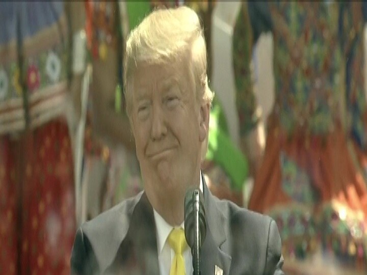 US President Donald Trump speak at 'Namaste Trump' event at Motera Stadium in Ahmedabad Namaste Trump: राष्ट्रपति ट्रंप बोले- आतंकवाद की विचारधारा से मिलकर लड़ेंगे भारत और अमेरिका