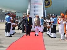 तस्वीरें: मोटेरा स्टेडियम में कुछ इस अंदाज में हुआ अमेरिकी राष्ट्रपति डॉनल्ड ट्रंप और मेलानिया का स्वागत