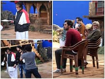 रणबीर कपूर के साथ 'ब्रह्मास्त्र' की शूटिंग कर रहे बिग बी, सेट से सामने आईं तस्वीरें