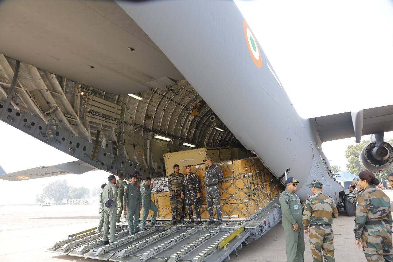 चिकित्सा राहत लेकर चीन रवाना हुआ IAF का विमान, वापसी में 120 नागरिकों को भी लेकर आएगा