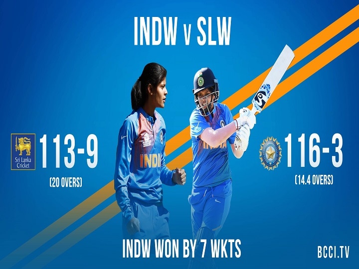 IND vs SL Women T20- India won the match and Shefali Verma scored 47 runs IND vs SL WT20: भारत ने लगाया जीत का चौका, श्रीलंका को 7 विकेट से दी मात