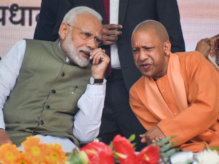 PM Modi and CM Yogi engaged in setting Rajbhar voters in UP under the pretext of Suheldev ANN सुहेलदेव के बहाने यूपी में राजभर वोटरों को सेट करने में जुटे PM मोदी और CM योगी