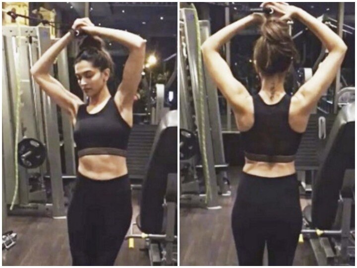 Deepika Padukone started dance on lungi dance during work out  VIDEO: वर्क आउट करते-करते 'लूंगी डांस' पर थिरकने लगीं दीपिका पादुकोण, वायरल हो रहा है वीडियो