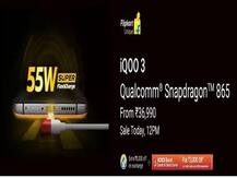 iQOO3 स्मार्टफोन की पहली सेल दोपहर 12 बजे, Flipkart दे रहा है ये खास ऑफर