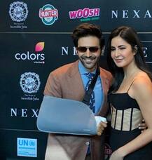 IIFA Awards से पहले इस खास अंदाज में कार्तिक आर्यन के साथ नजर आईं कैटरीना कैफ